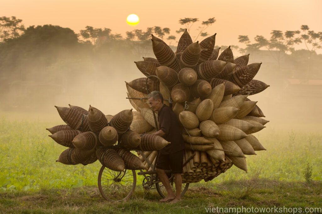 Bamboo basket village